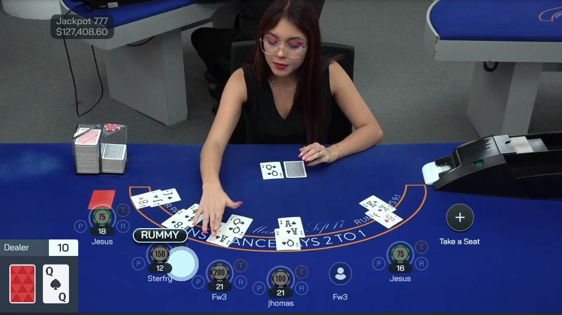 Blackjack mit Malibu