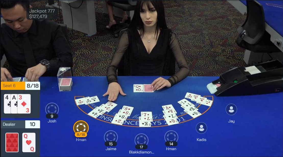 Blackjack mit Katie